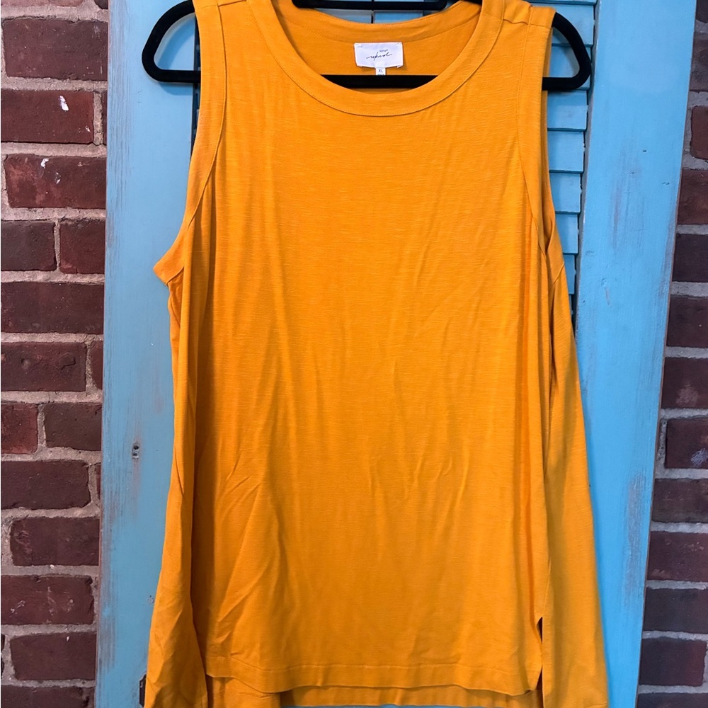 Soma Mustard Yellow Sleeveless Tank Top